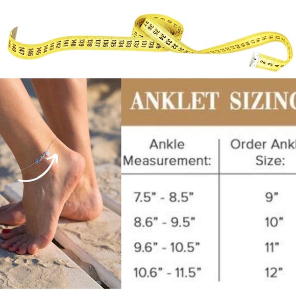 🆕 Butterflies and Stars Anklet Stainless Steel - Picture 4 of 4